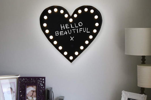 Love Heart LED Memo Board