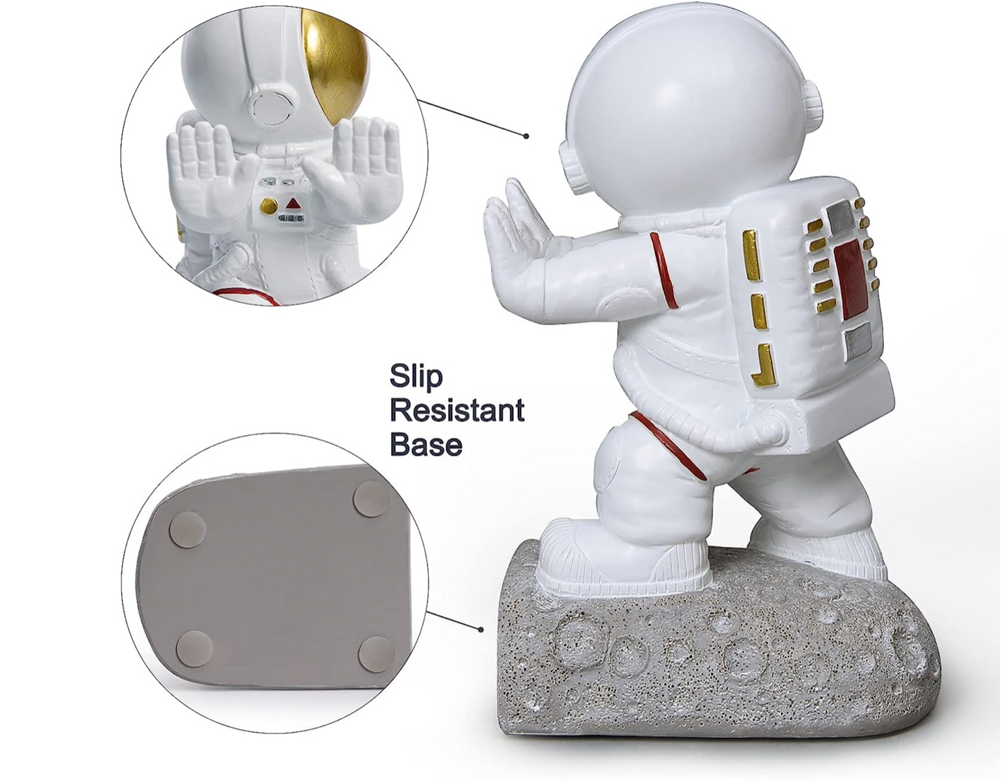 Facing Astronaut Bookends