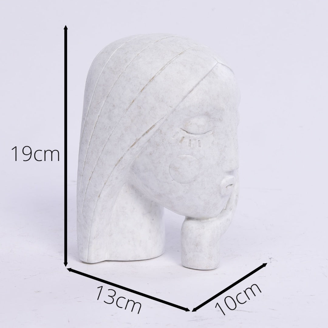 Woman's Face Bookend