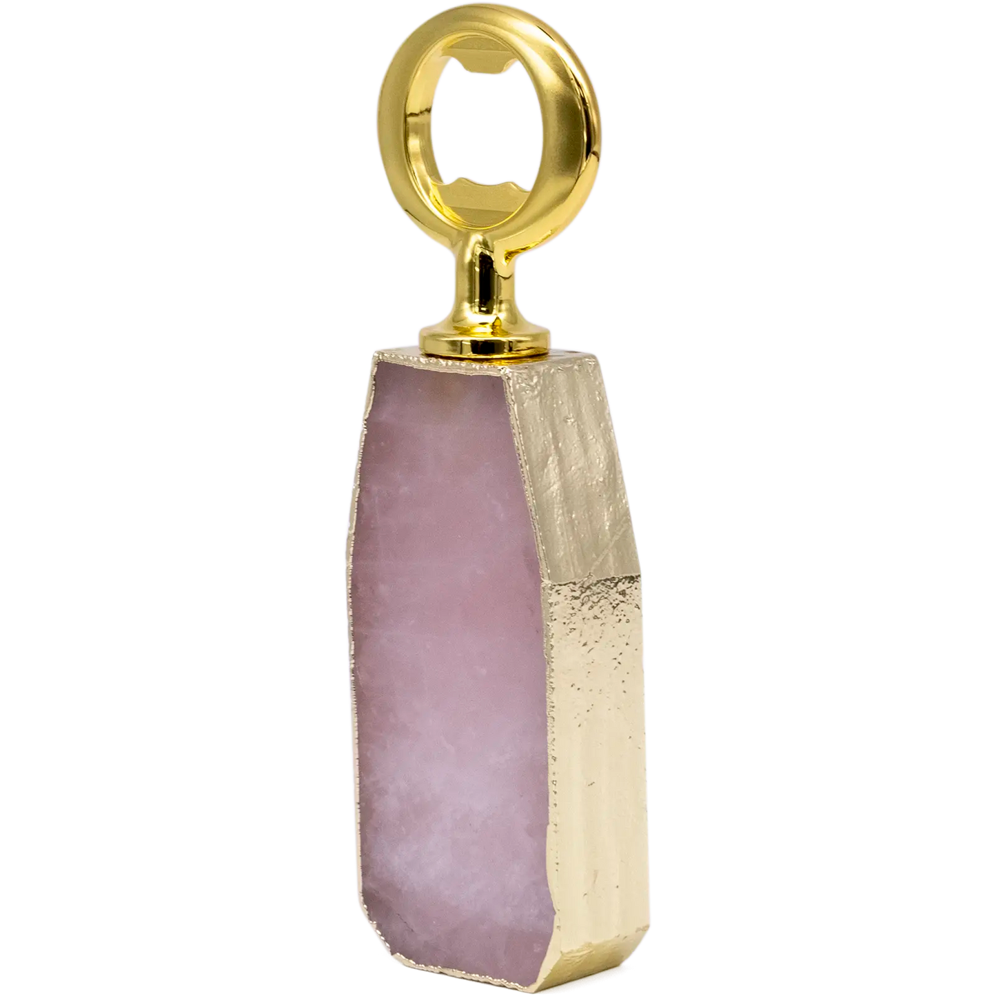 Rose Quartz Stone Bottle Opener
