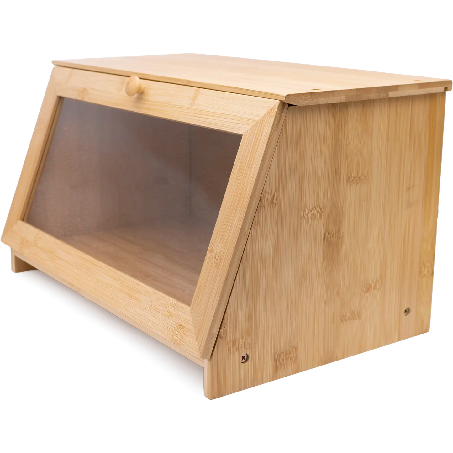 Bamboo Bread Bin with Acrylic Window