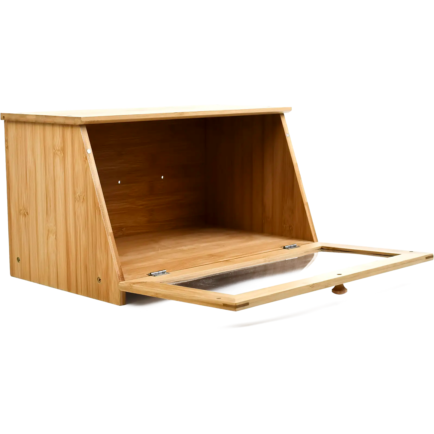 Bamboo Bread Bin with Acrylic Window