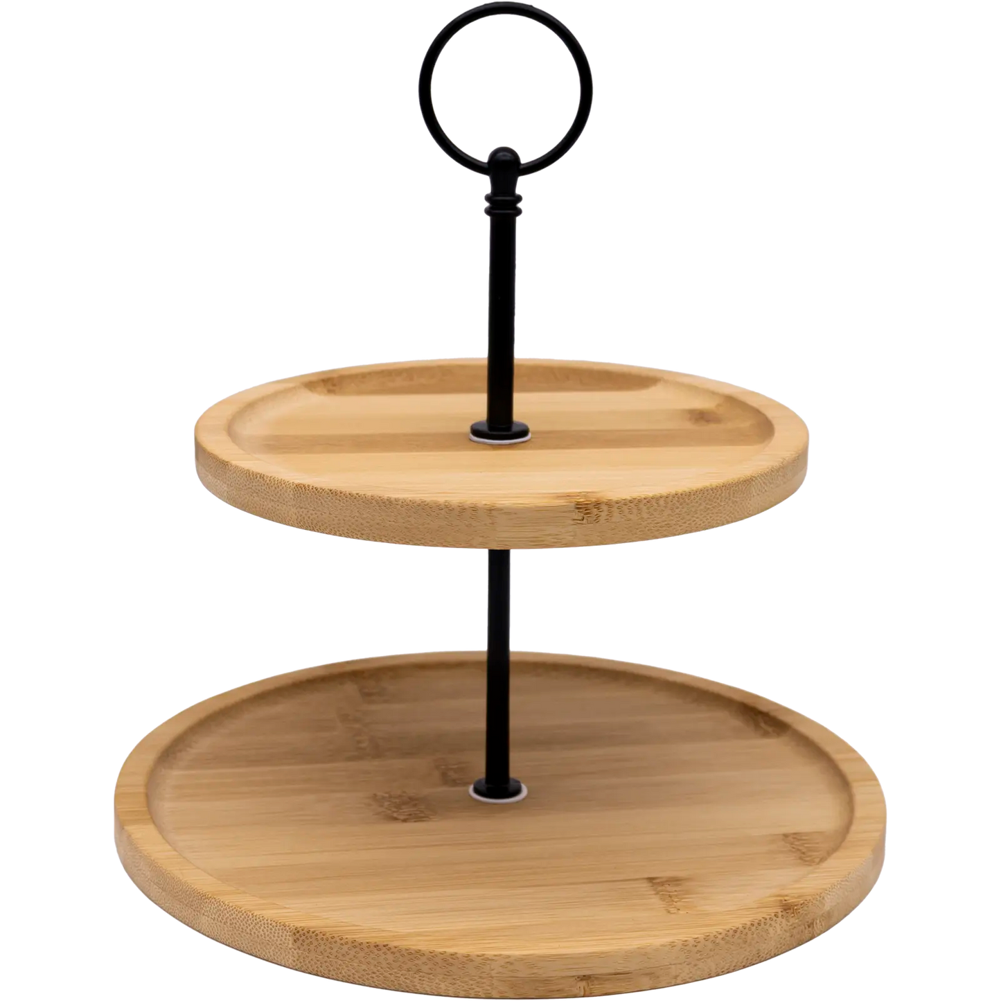 Bamboo 2-Tier Cake Stand