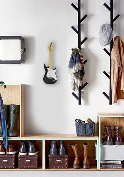 Black and White Stratocaster Gloss Guitar Key Box