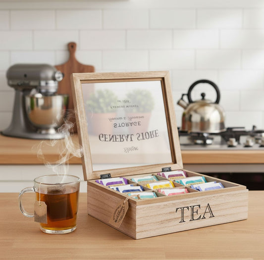 General Store 9-Compartment Tea Box