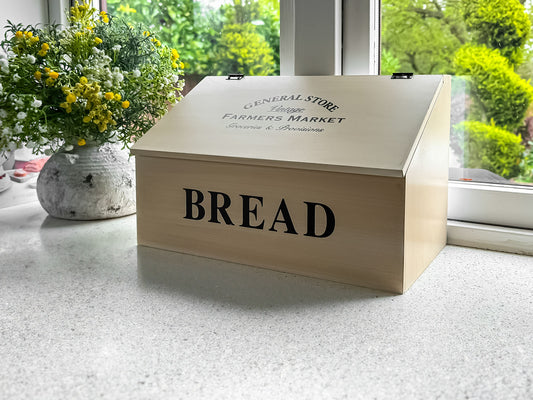 Farmhouse Tea, Coffee, Sugar & Bread Bin Storage Set