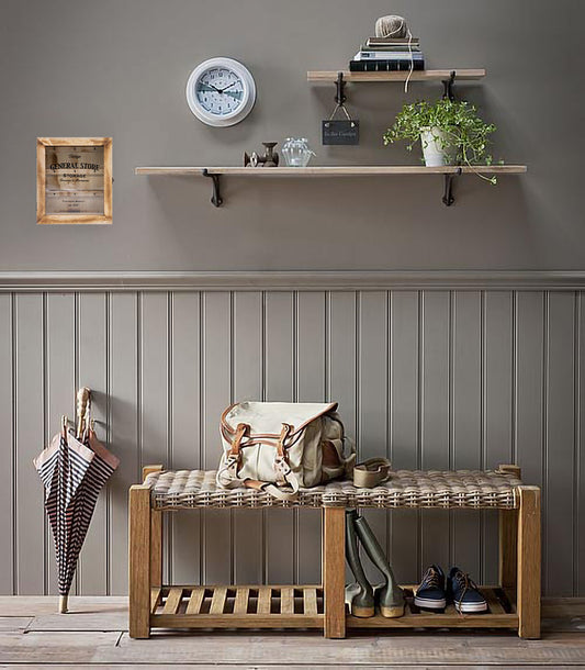 Farmhouse 9 Key Hook Holder Box Cabinet