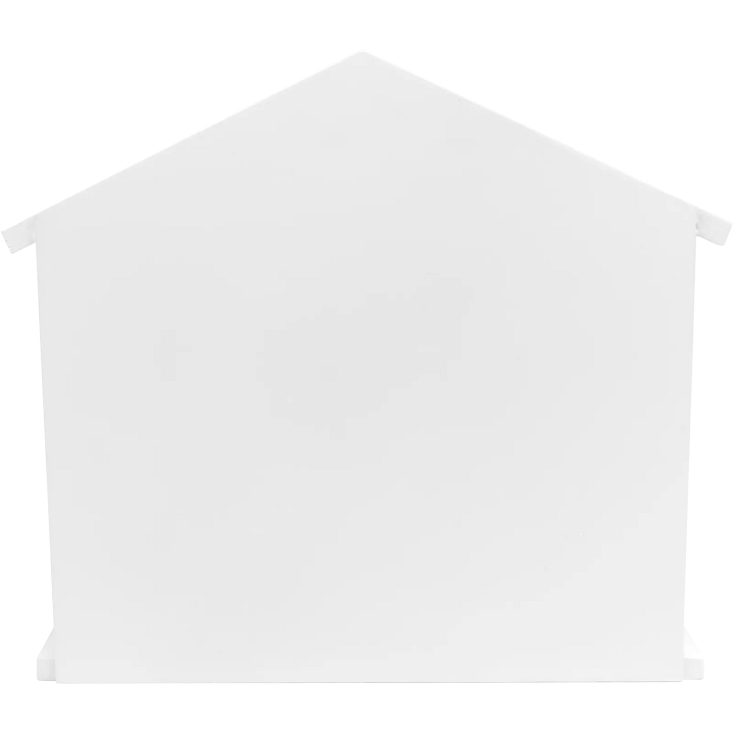 White Wooden Egg House Storage Box (Countertop) Back