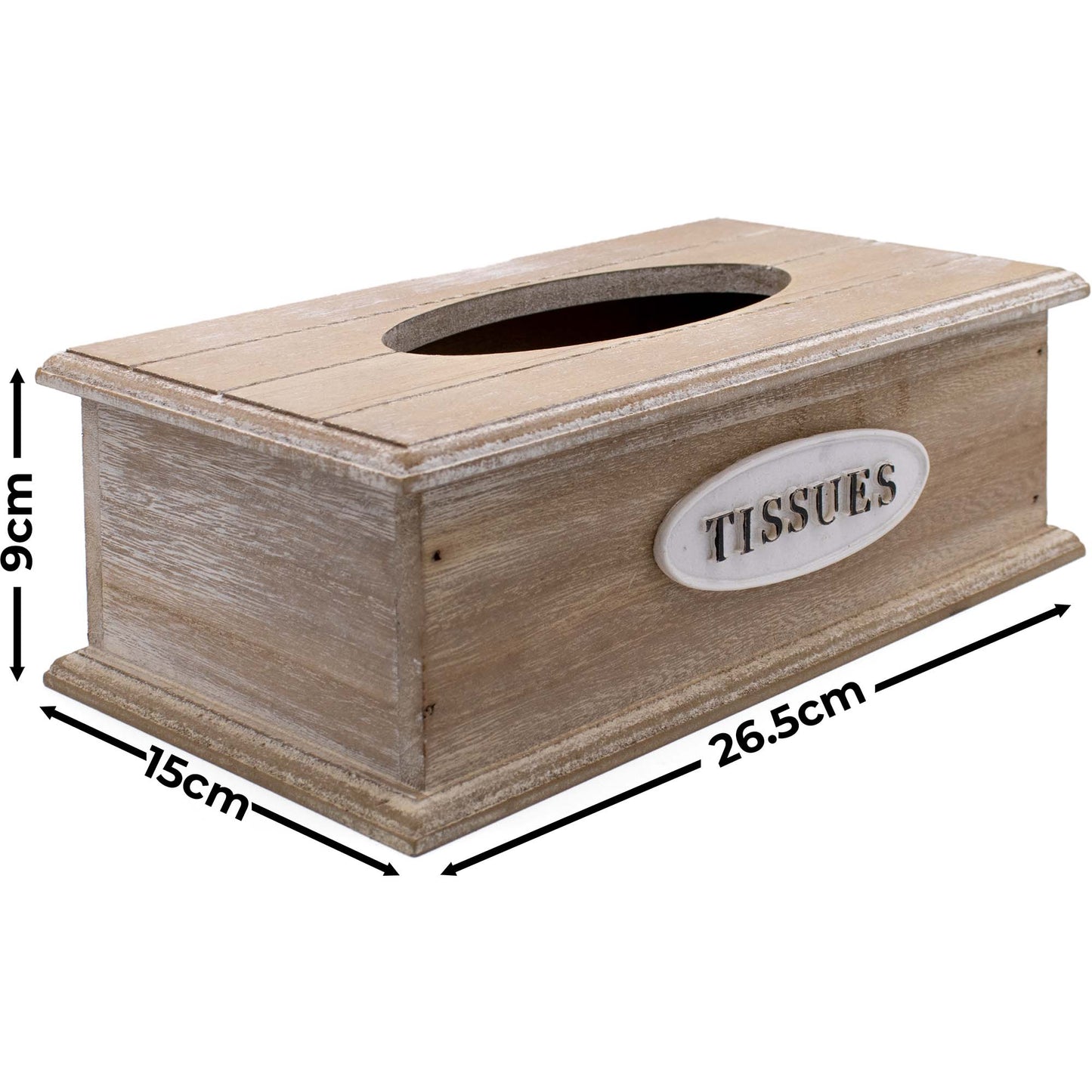 Wooden Vintage Tissue Storage Box
