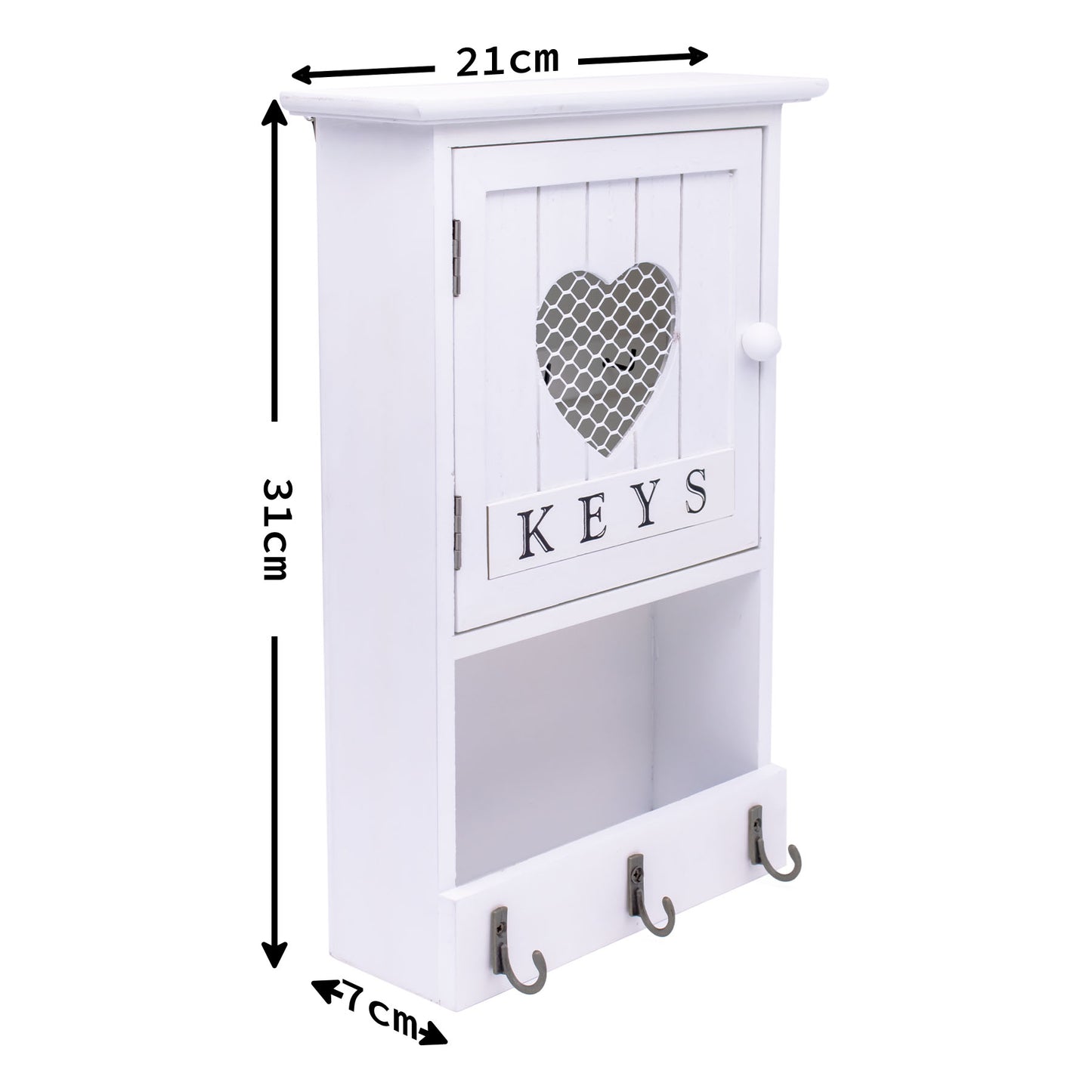 9 Key Hook Storage Box