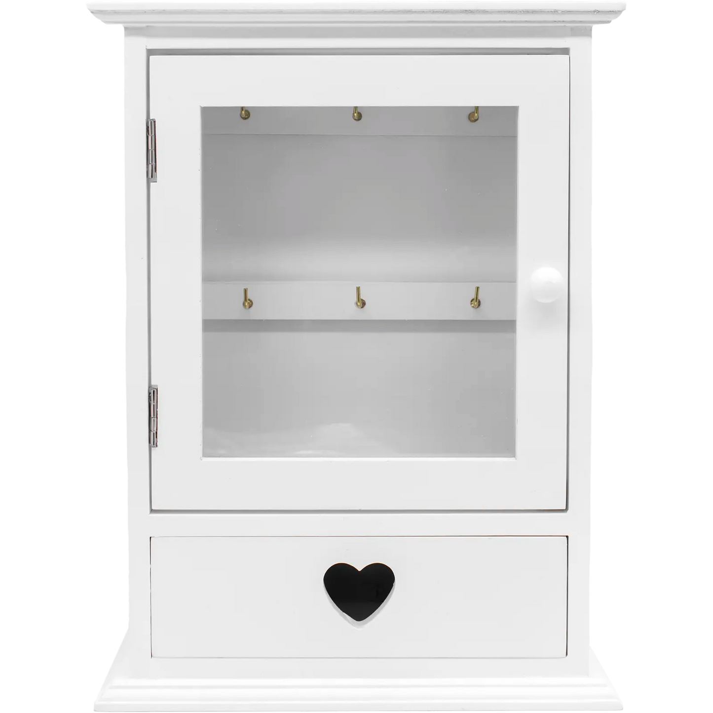 6-Key Hook Cabinet with Drawer