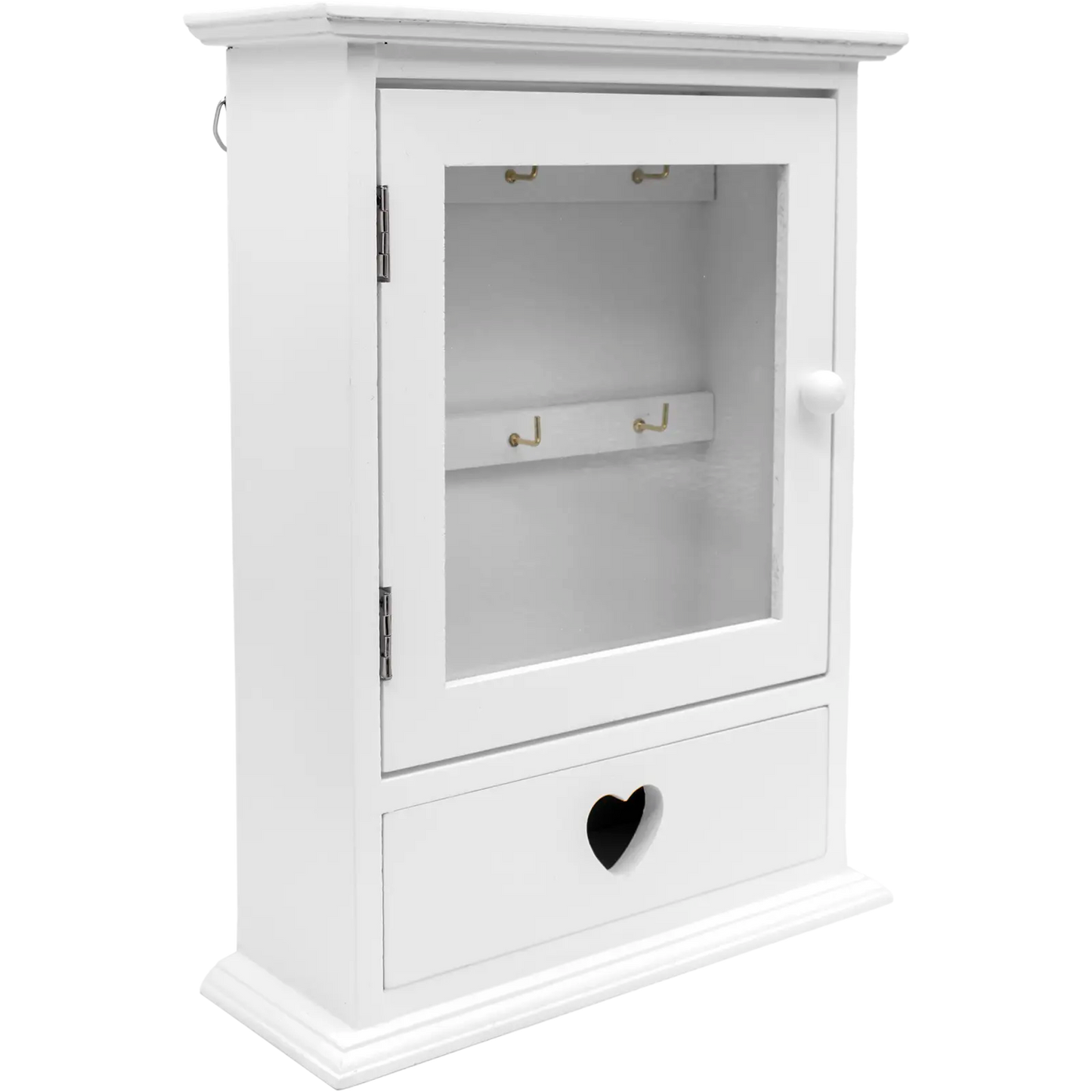 6-Key Hook Cabinet with Drawer