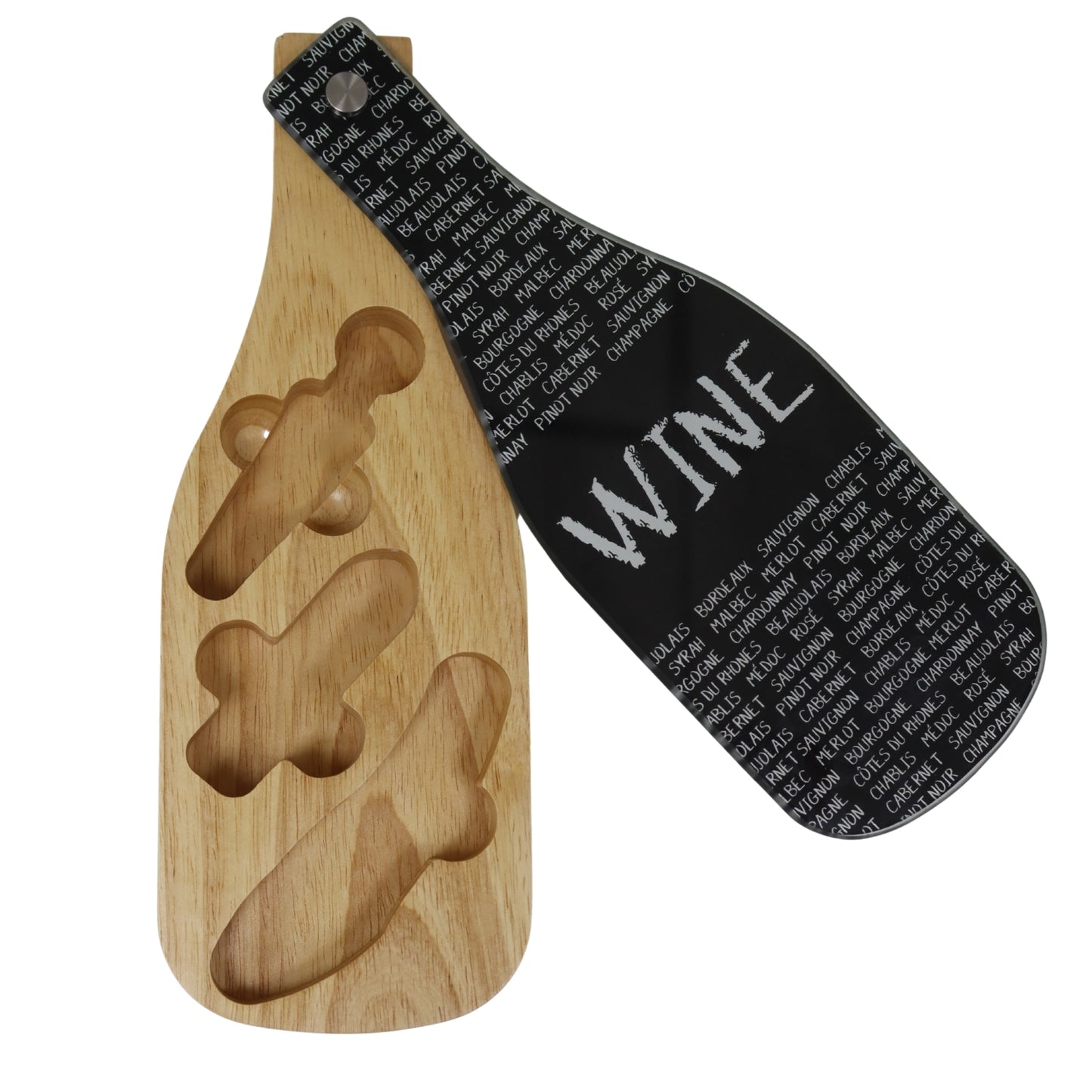 Acacia Wood Wine Accessory Gift Set | 3-Piece Tool Kit