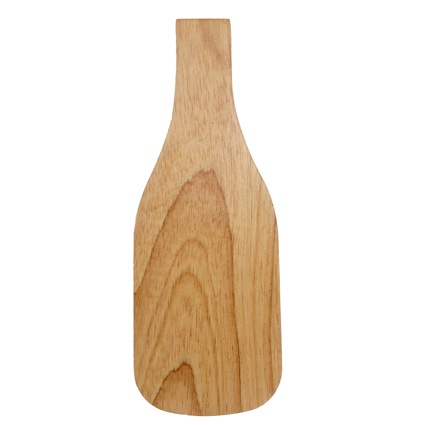 Wooden wine back board on a white background