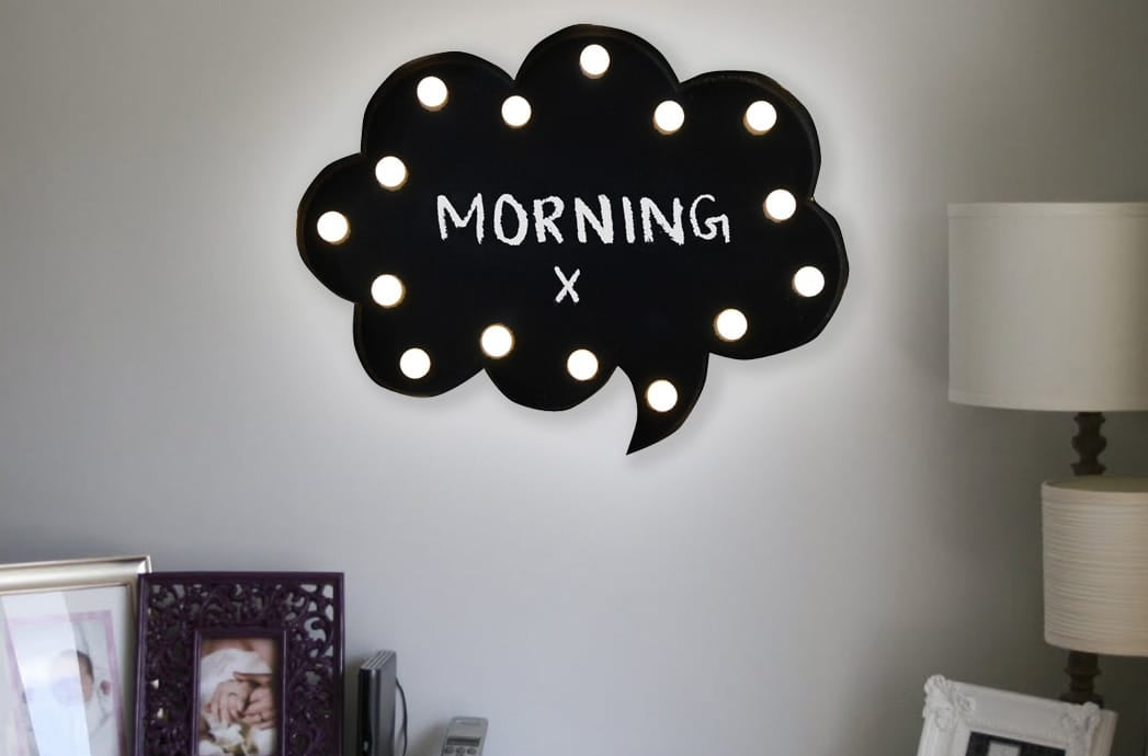 Thought Bubble LED Memo Board