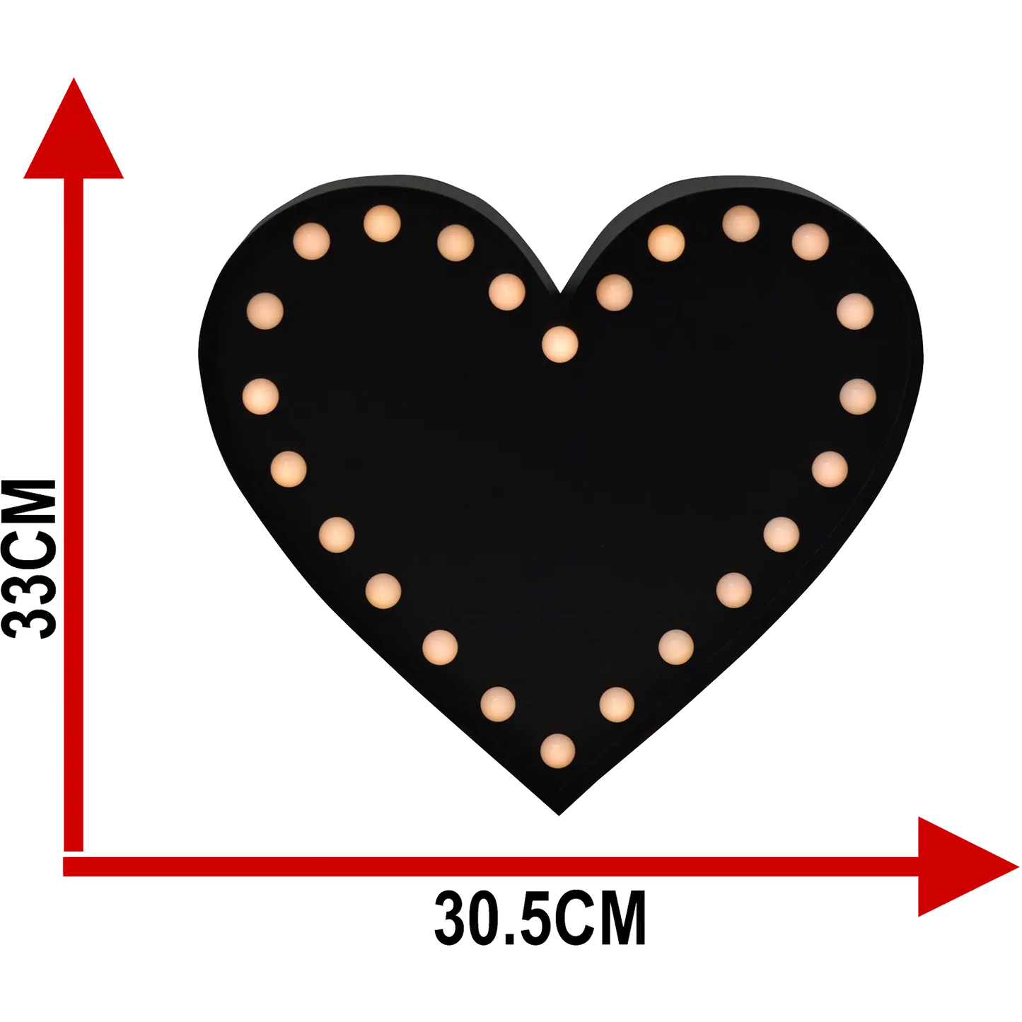 Love Heart LED Memo Board