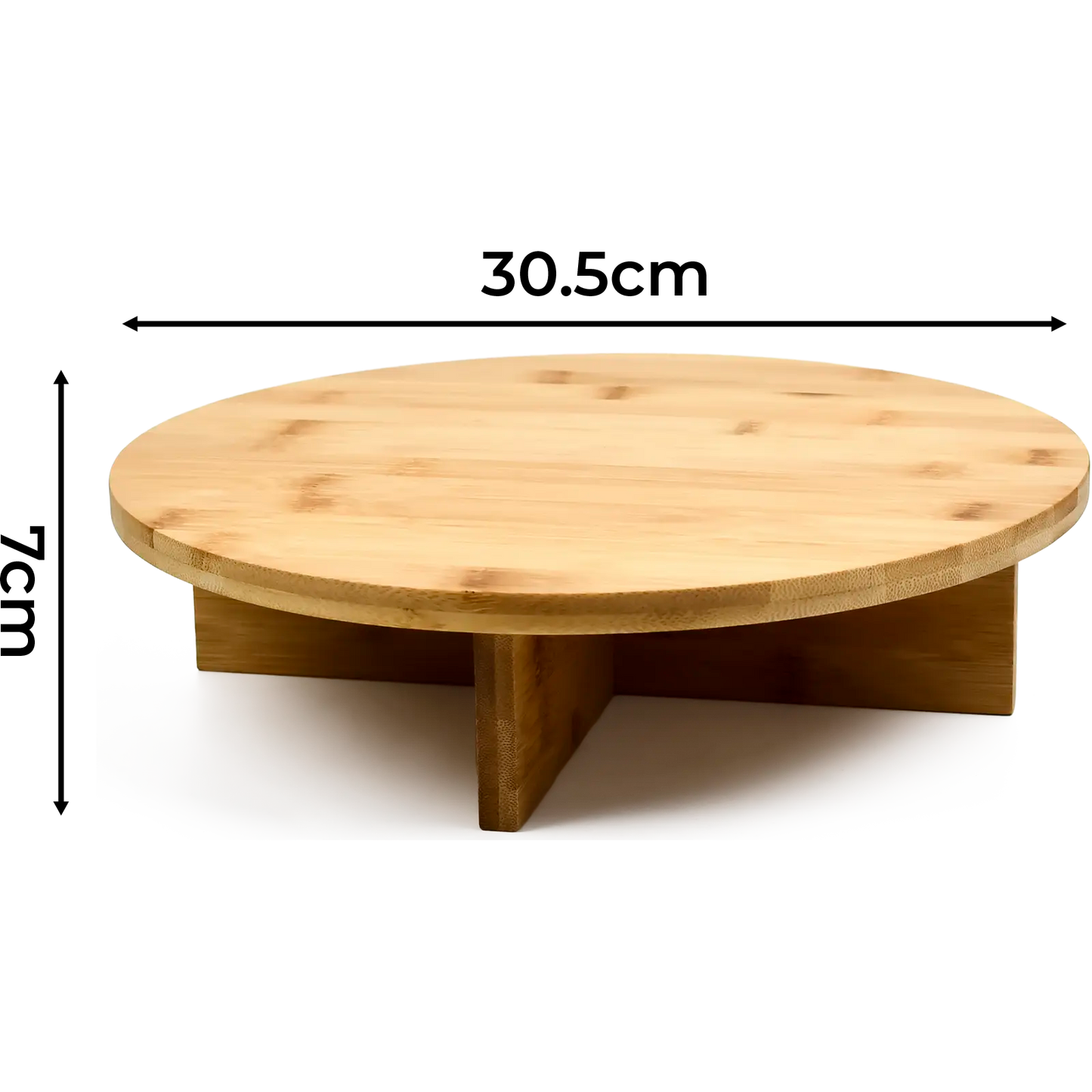 Bamboo Round Cake Stand
