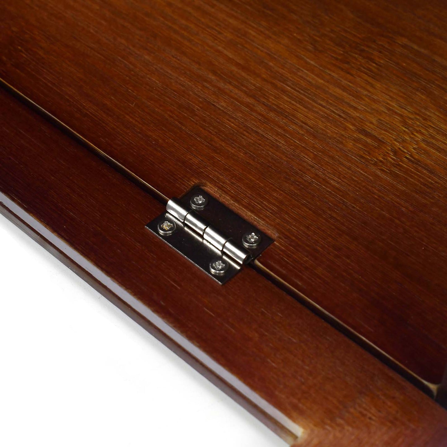 Retro Bamboo Single-Layer Bread Bin with Top Shelf