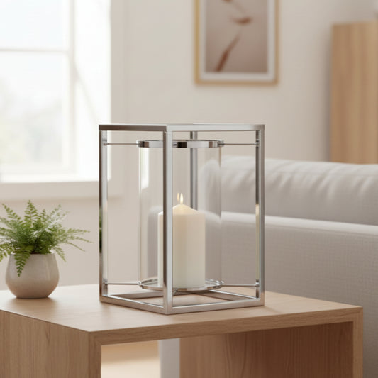 Cube Hurricane Tealight Candle Holder