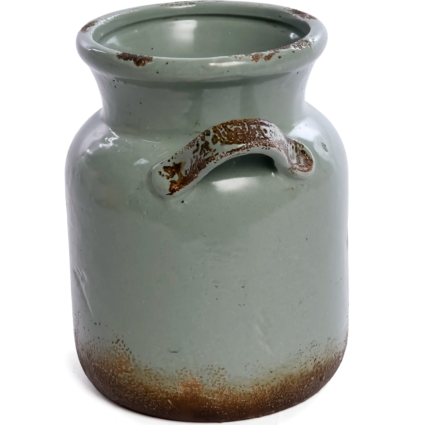 Vintage Ceramic Rustic Vase Planter (Blue)