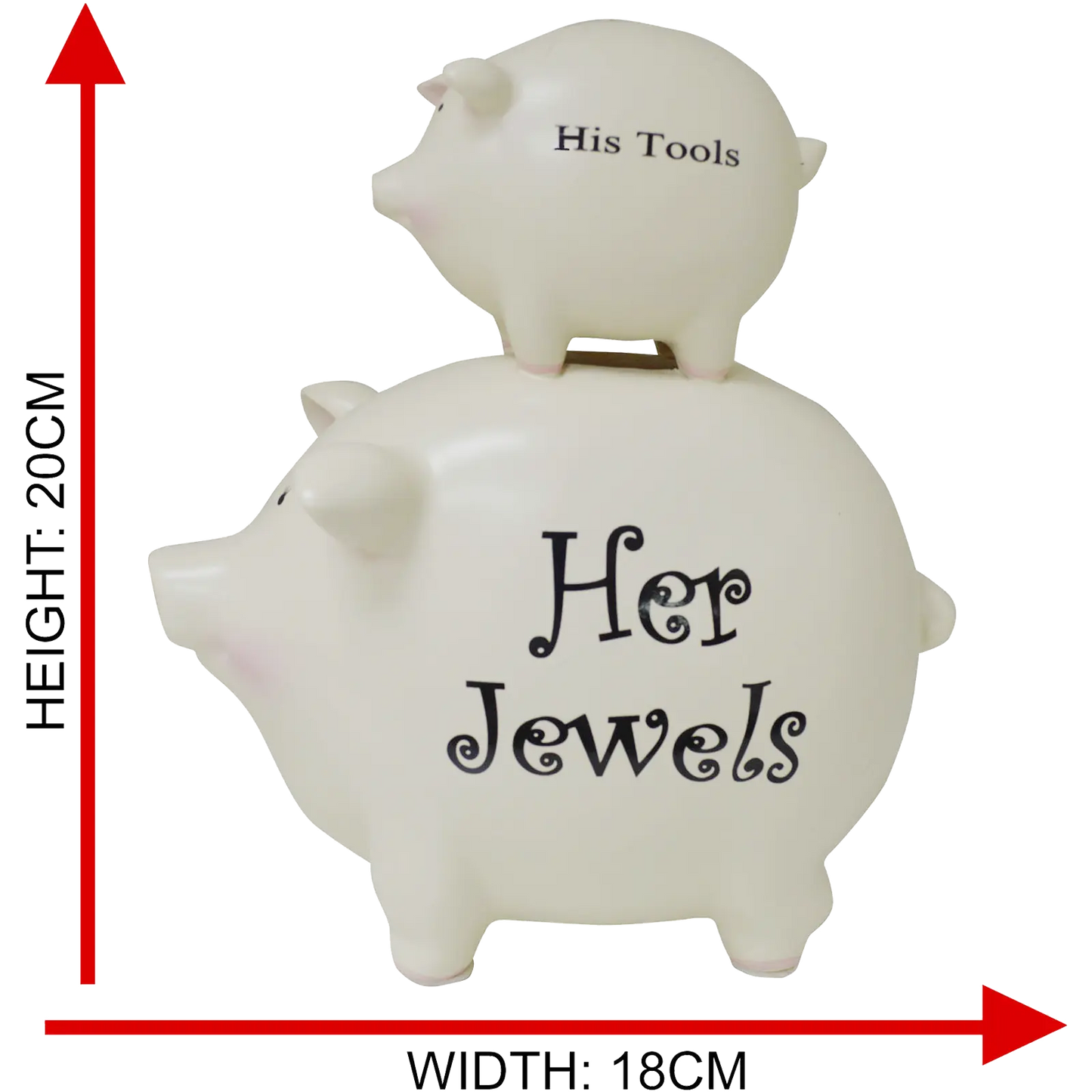 "His Tools and Her Jewels" Piggy Bank