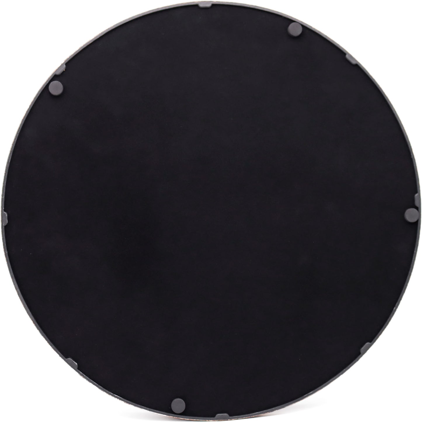 Silver Round Zebra Print Decorative Coffee Table Tray