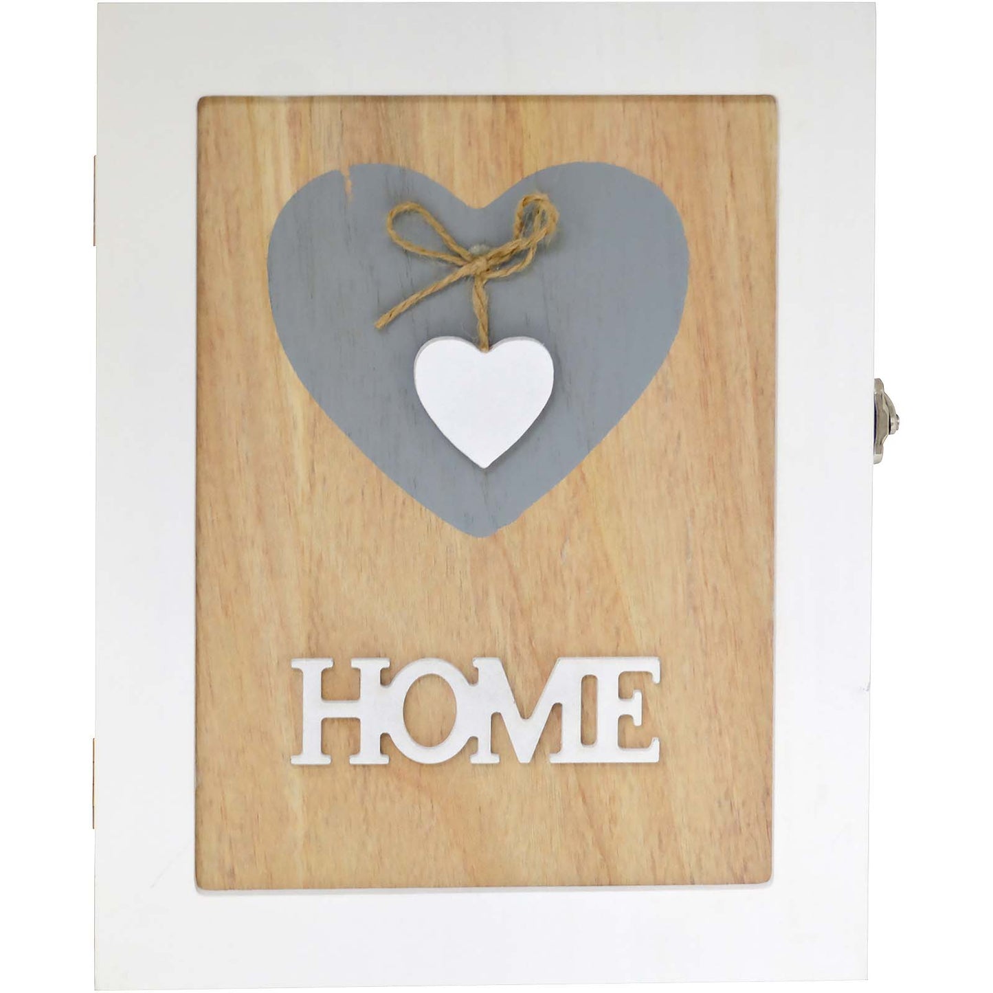 'HOME' Wooden 6 Key Cabinet Box