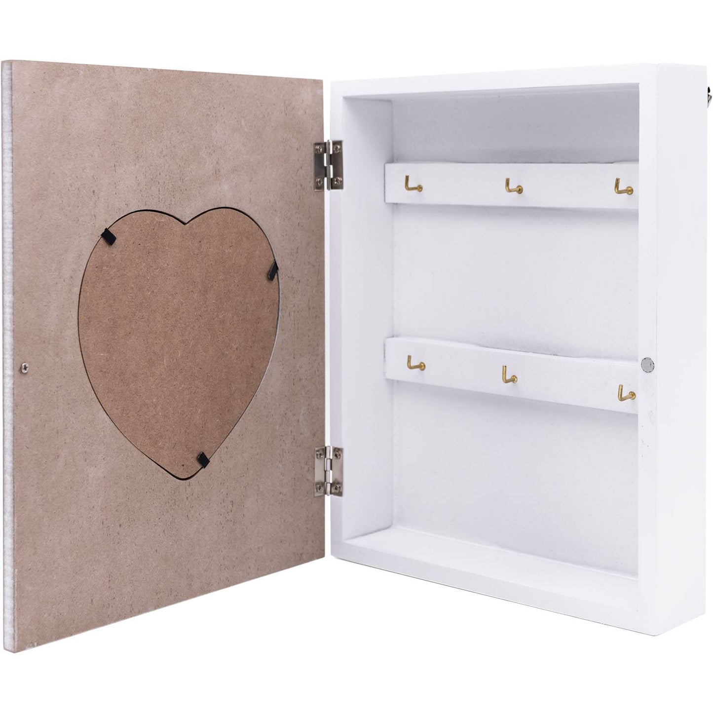 Photo Frame 6 Key Hook Holder Cabinet Box