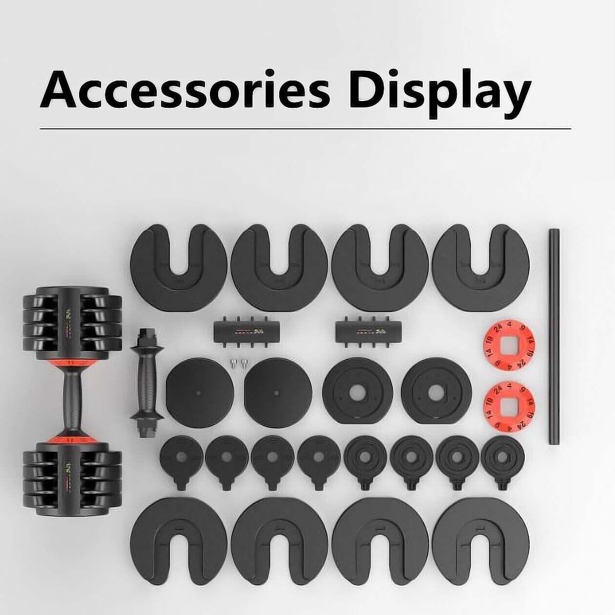 Quick-Select Adjustable Weight Dumbbell (24kg)