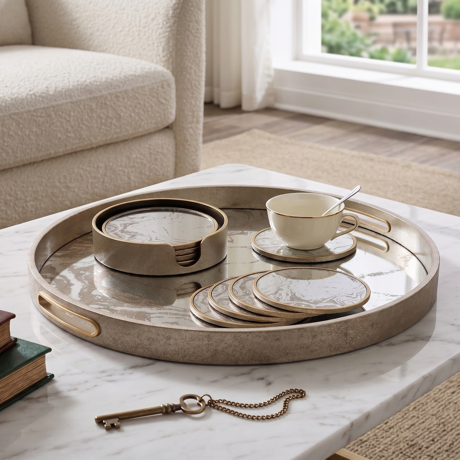 Decorative Trays / Coaster Sets
