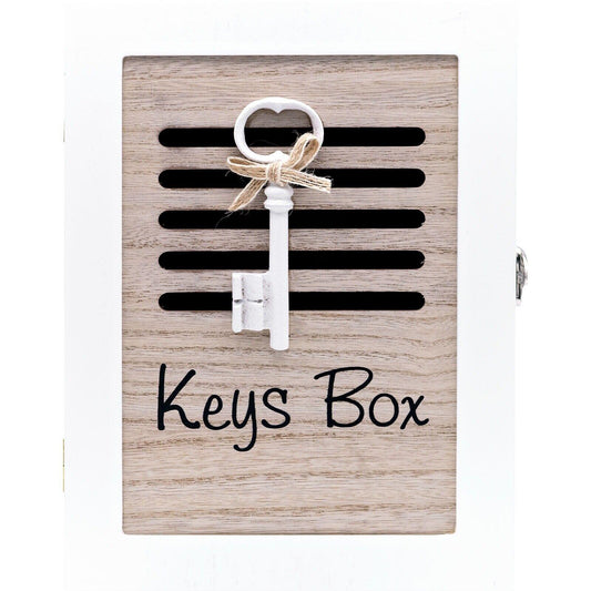 2 Tone 6 Key Hook Holder Cabinet