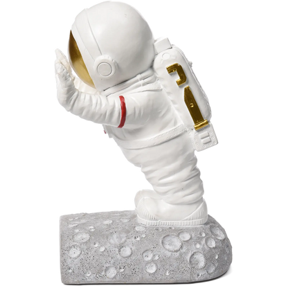 Pushing Astronaut Decorative Bookends