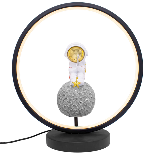 Resin Astronaut Warm White LED Desk Table Lamp