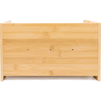 Bamboo Single-Layer Bread Bin with Top Shelf