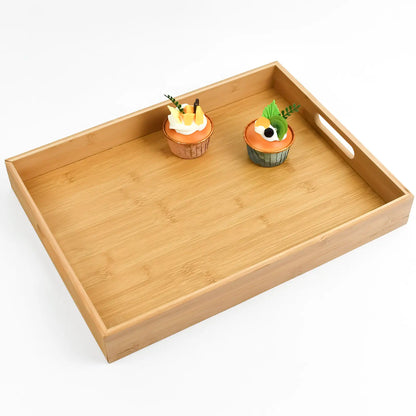 Bamboo Set of 3 Serving Trays