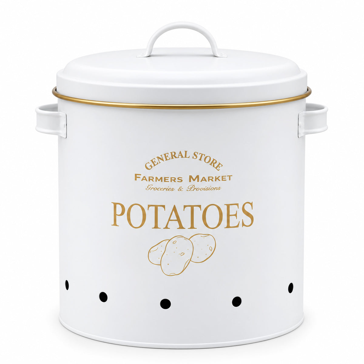 Vintage Farmhouse 3-Piece Potato, Onion & Garlic Storage Bin Set