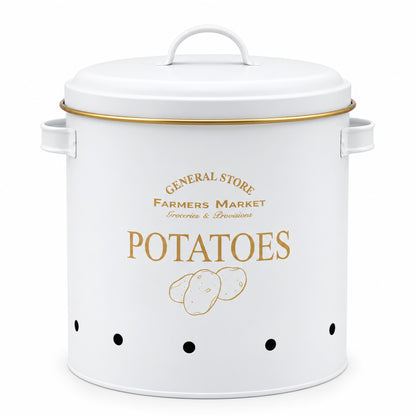 Vintage Farmhouse 3-Piece Potato, Onion & Garlic Storage Bin Set