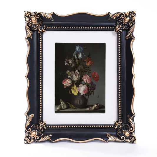 Victorian 8x10 Ornate Photo Frame - Black