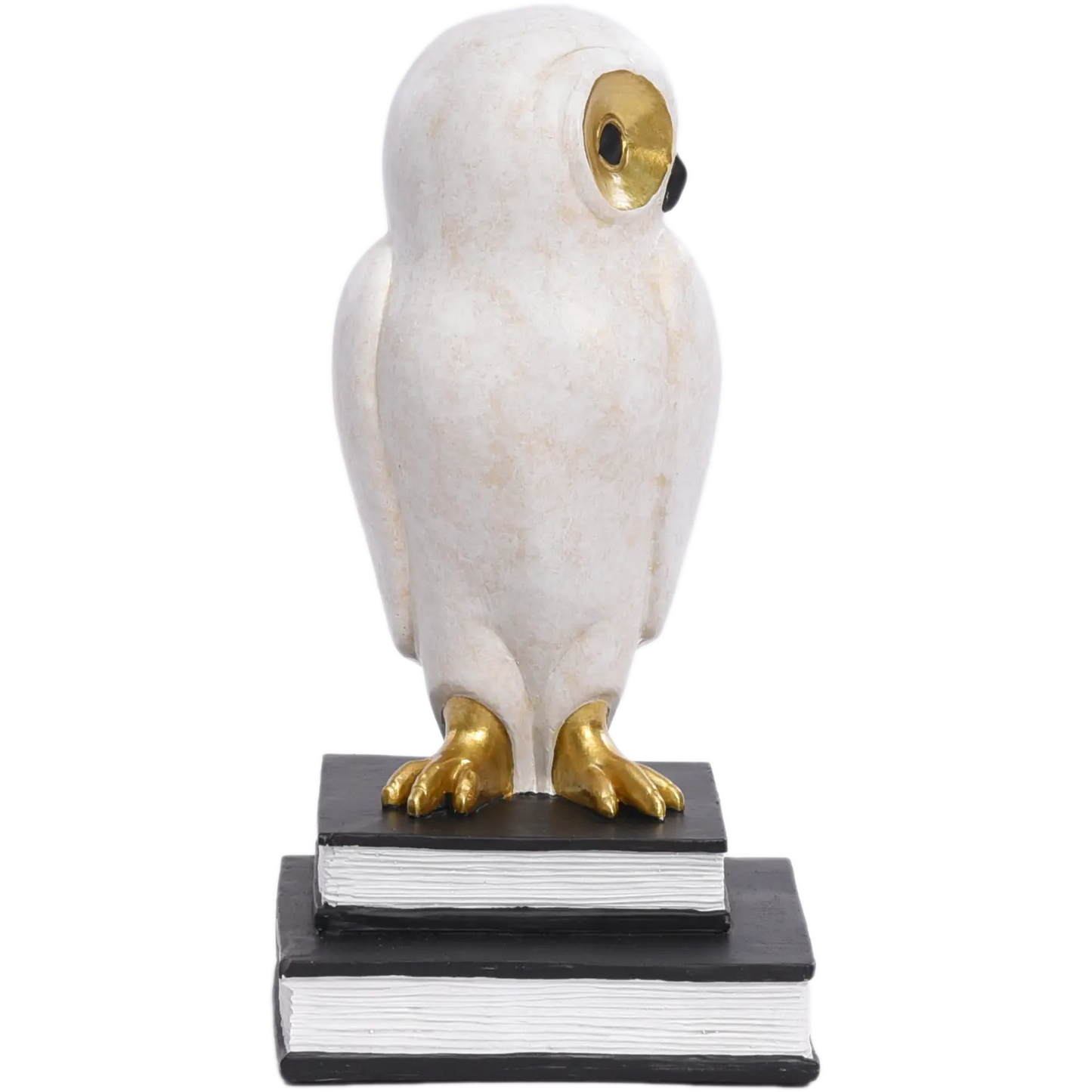 Wise White Owl Bookends