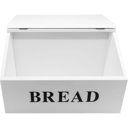 White Wooden Retro Tea Coffee Sugar and Bread Bin Storage Box Set