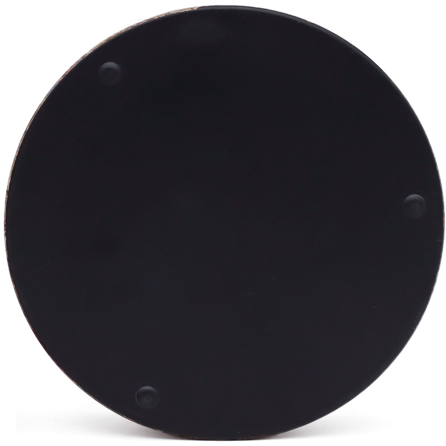 Set of 4 Modern Faux Marble Round Drink Coaster Set with Gold Trim & Holder
