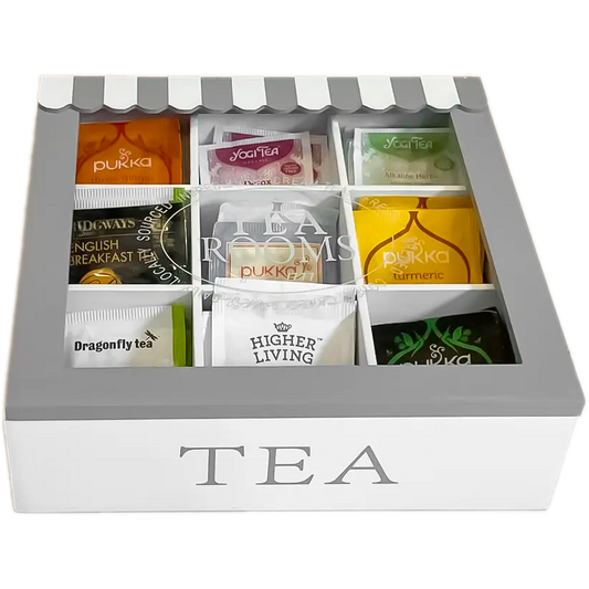 Shopfront Tea Bag Organiser, 9 Compartments