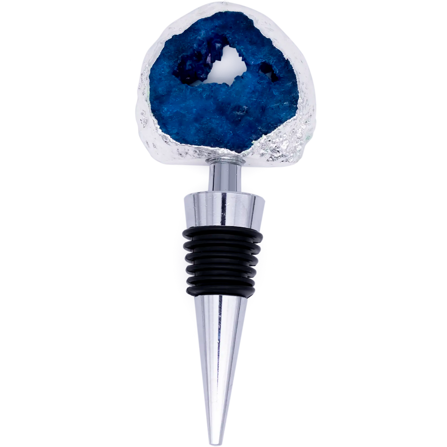 Blue Agate Stone Bottle Stopper