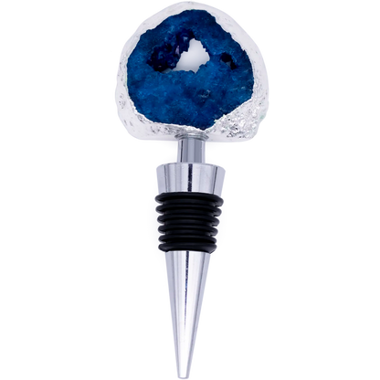 Blue Agate Stone Bottle Stopper