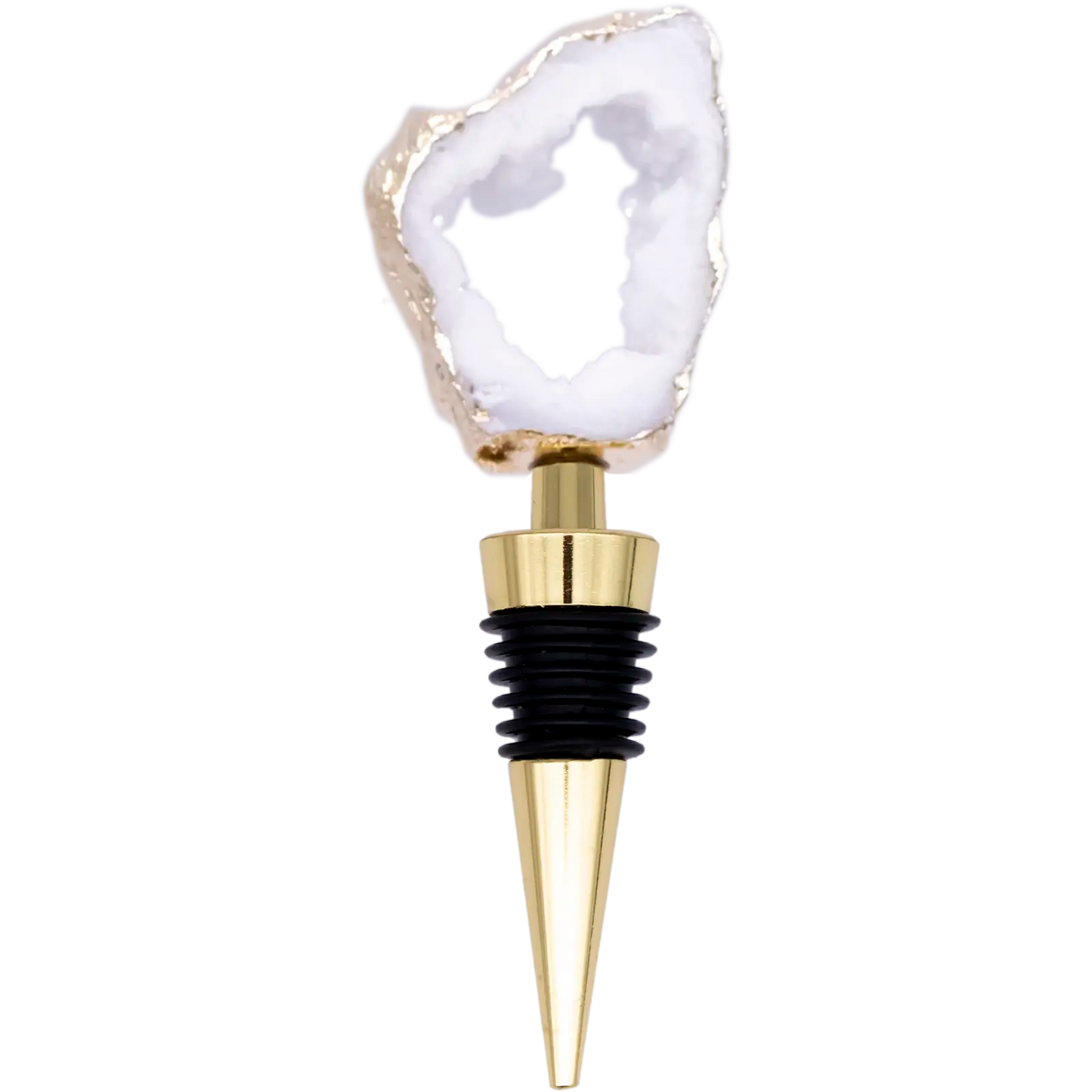 White Agate Stone Bottle Stopper