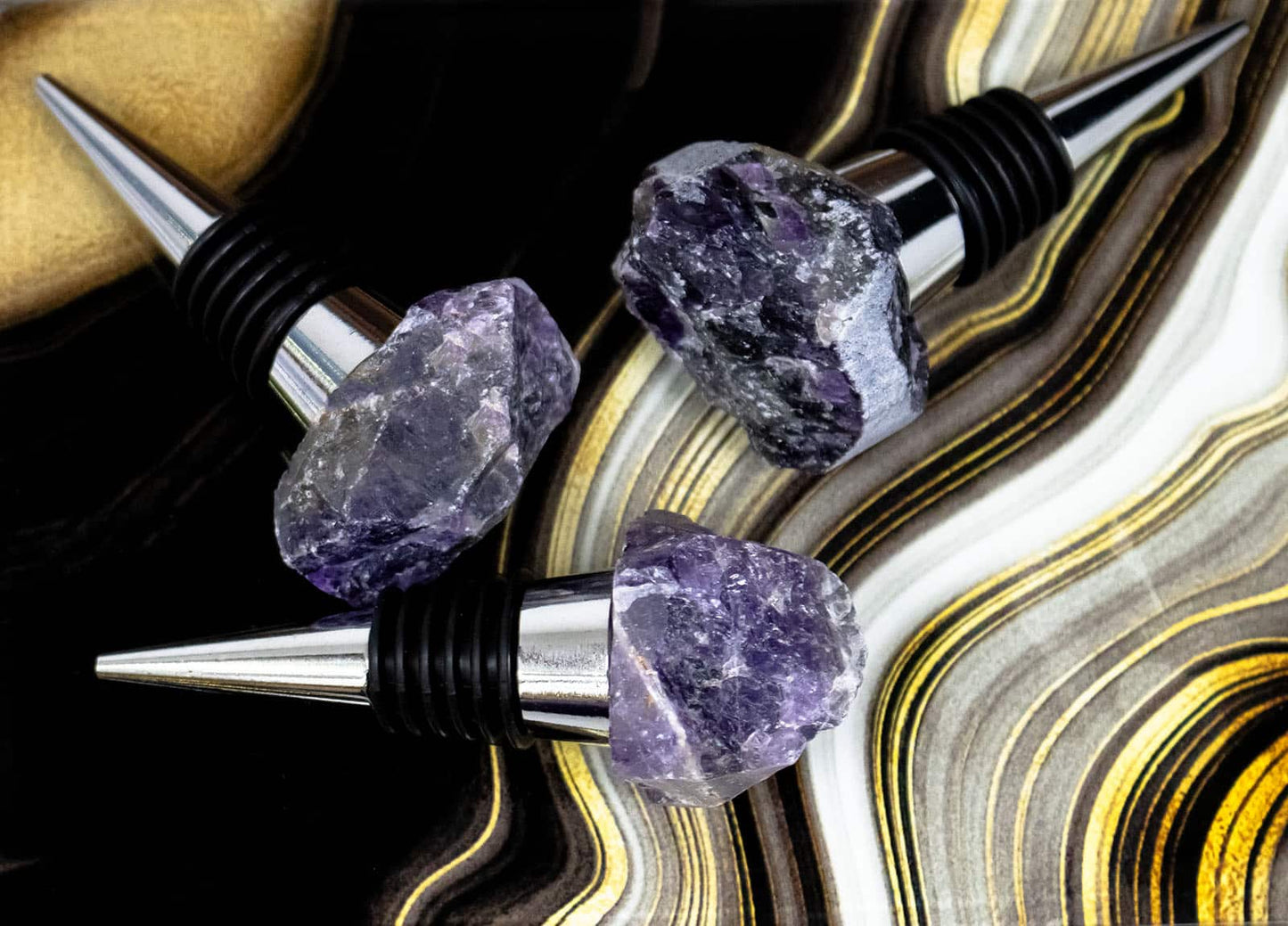 Amethyst Crystal Bottle Stopper