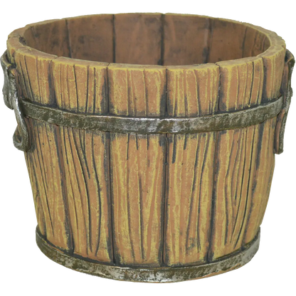 Bucket Well Style Flower Plant Pot Back