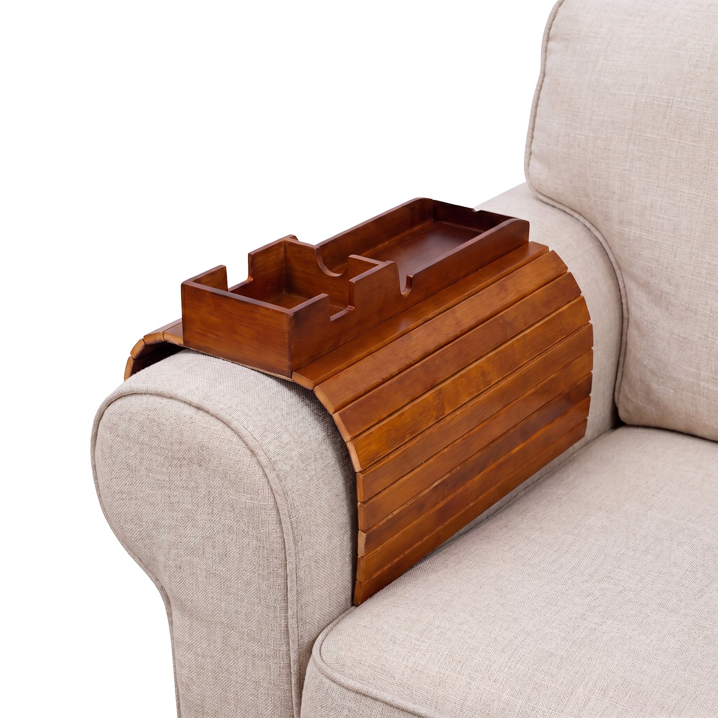 Bamboo Sofa Armrest Tray