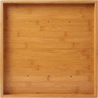 Large Bamboo 3-Compartment Bread Bin