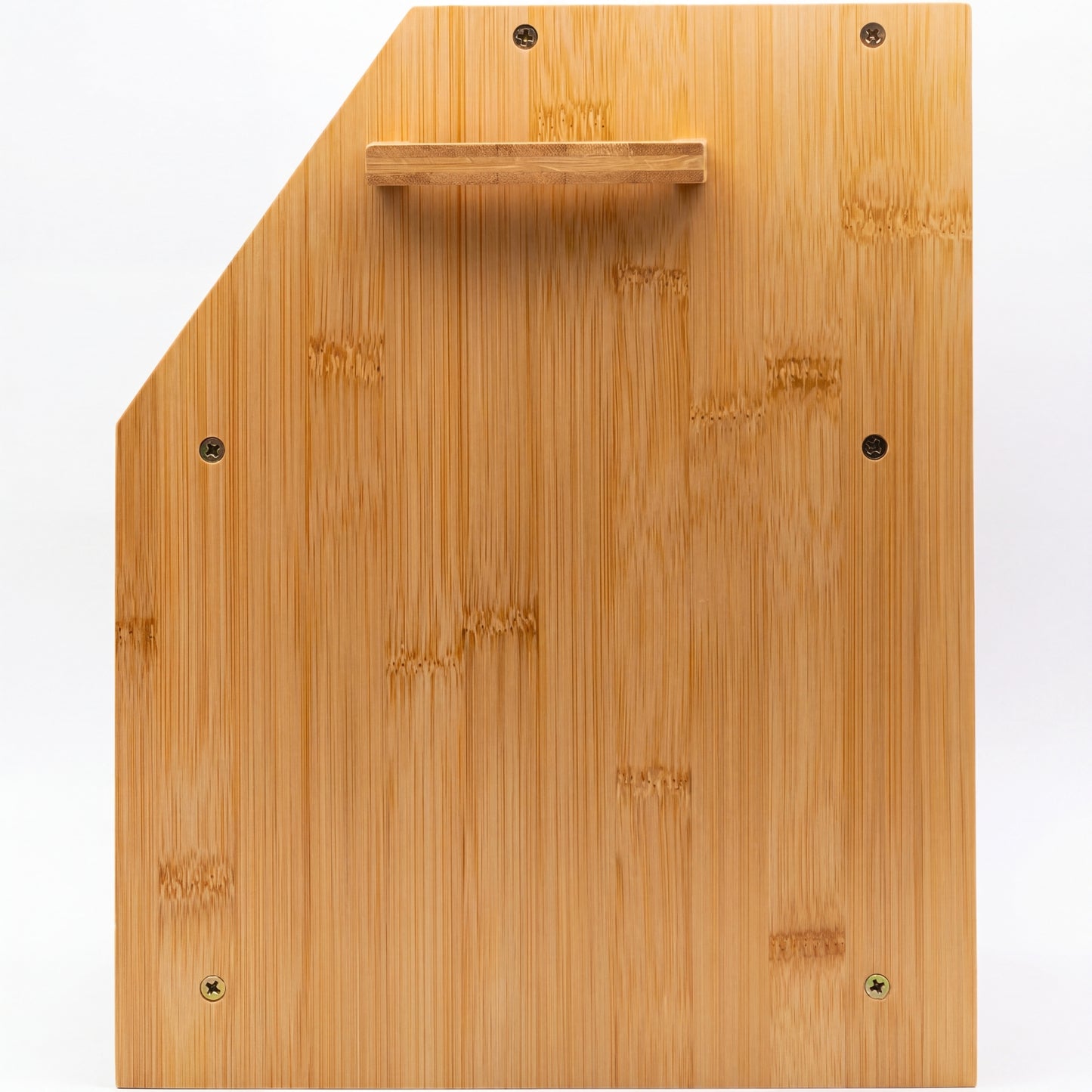 Large 2-Compartment Bamboo Bread Bin with Sliding Chopping Board